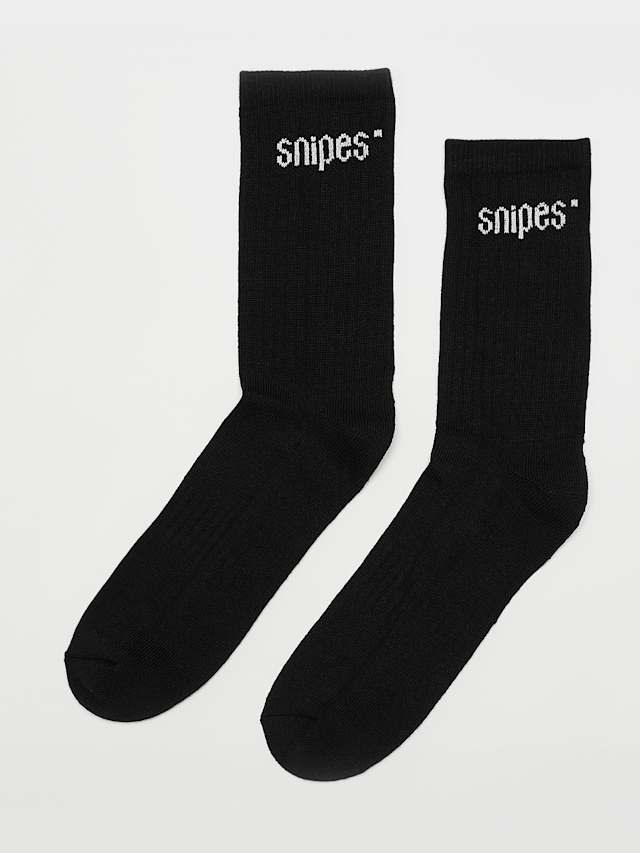 SNIPES, 3 PACK - Small Logo Essential Crew Socks, black, Image 1 of 2
