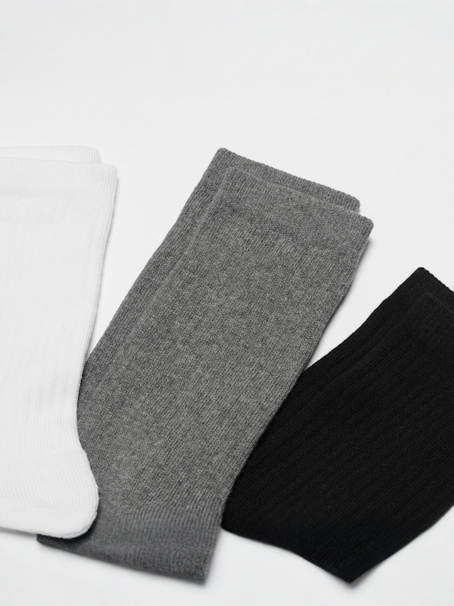 SNIPES, 3 PACK - Small Logo Essential Crew Socks, multi-colour, Image 2 of 2