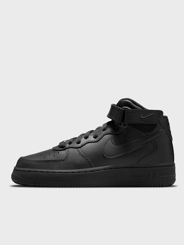 Nike, Air Force Mid LE (GS), zwart, Afbeelding 1 van 9