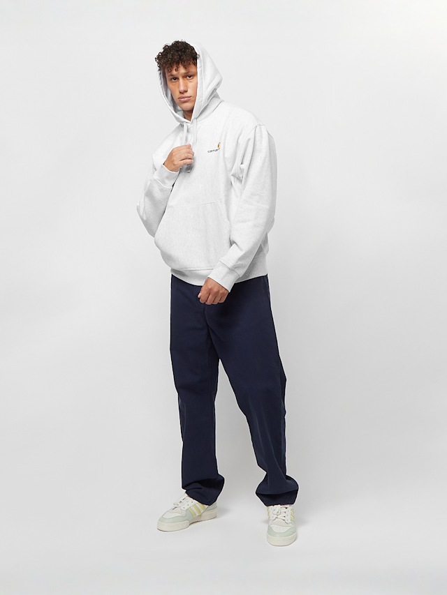 Carhartt WIP, Hooded American Script Sweatshirt, grey, Image 5 of 5