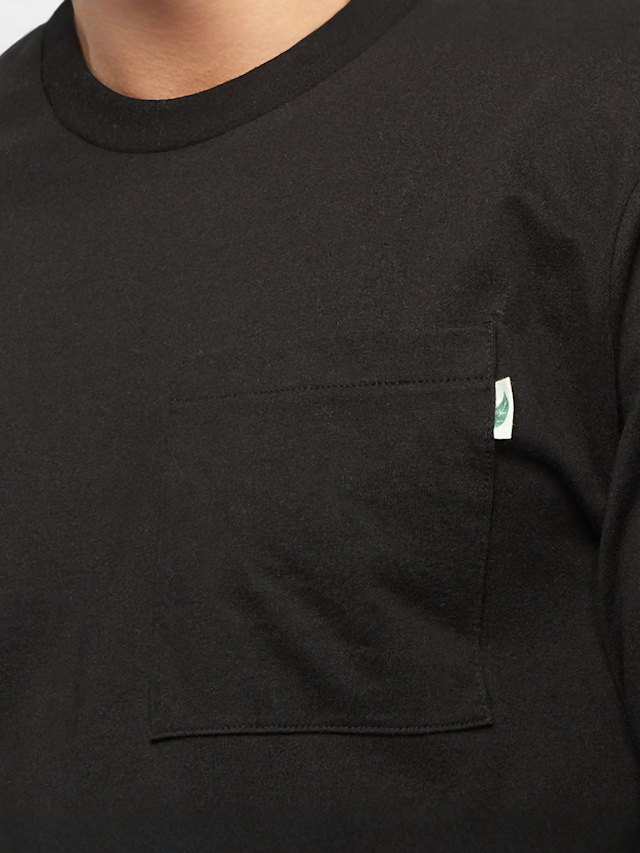 Urban Classics, Organic Basic Pocket LS, czarny, Obraz 3 z 4