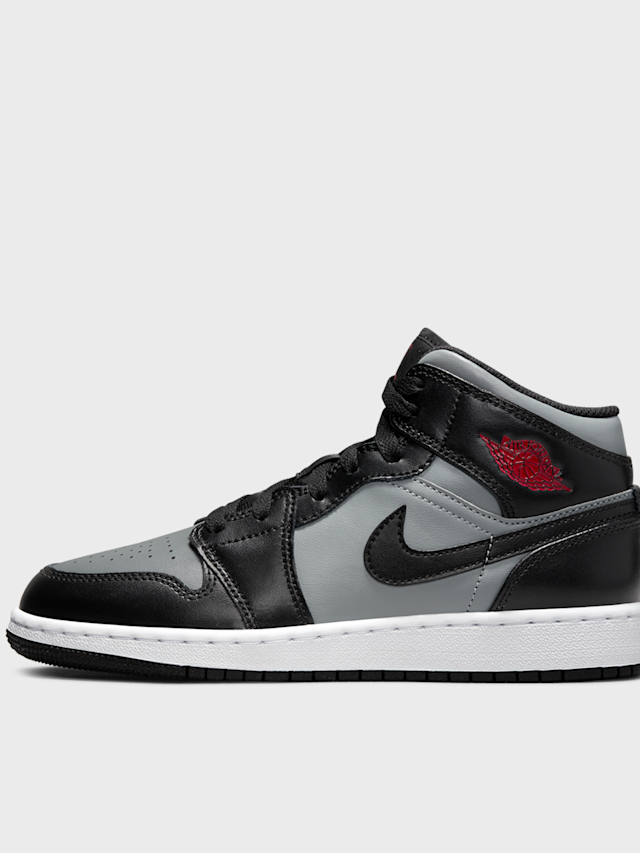 Jordan, Air Jordan 1 Mid black/gym red/particle grey/white, black, Image 1 of 8