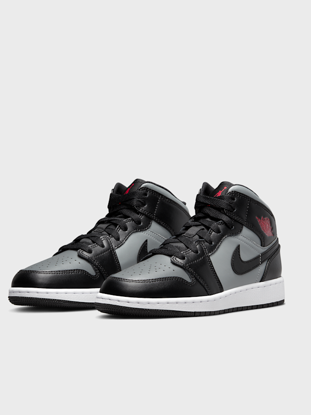 Jordan, Air Jordan 1 Mid black/gym red/particle grey/white, black, Image 4 of 8