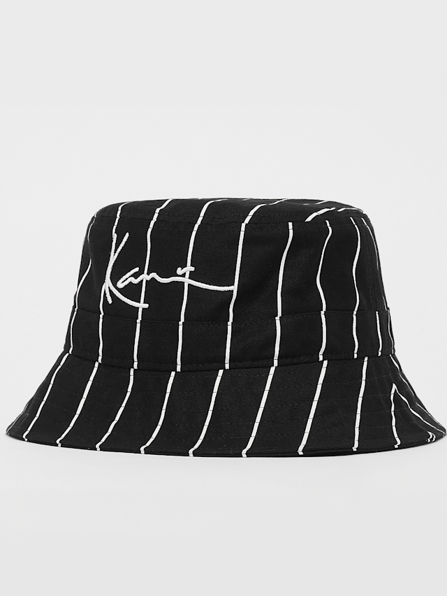 Karl Kani, Signature Pinstripe Bucket Hat, czarny, Obraz 1 z 3