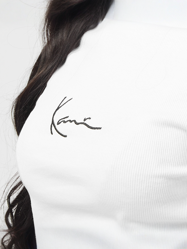 Karl Kani, Small Signature Rib Long Sleeve, wit, Afbeelding 3 van 4