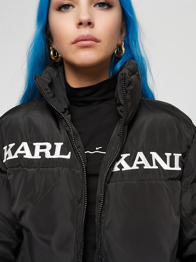 Karl Kani, Retro Essential Puffer Jacket, black, Image 3 of 5