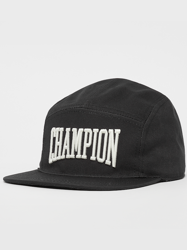 Champion, Unisex Rochester Caps 5 Panel Cap, zwart, Afbeelding 1 van 3