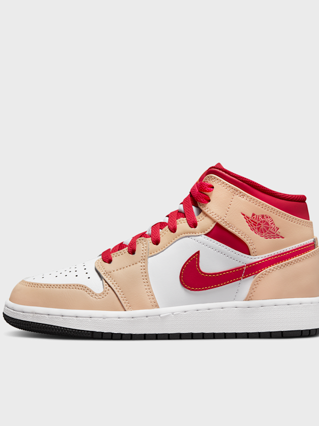 Jordan, Air Jordan 1 Mid white onyx/light curry/white, white, Image 1 of 8