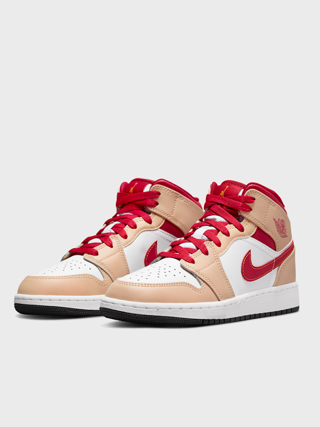 Jordan, Air Jordan 1 Mid white onyx/light curry/white, white, Image 4 of 8