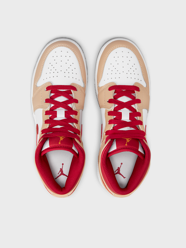 Jordan, Air Jordan 1 Mid white onyx/light curry/white, white, Image 6 of 8