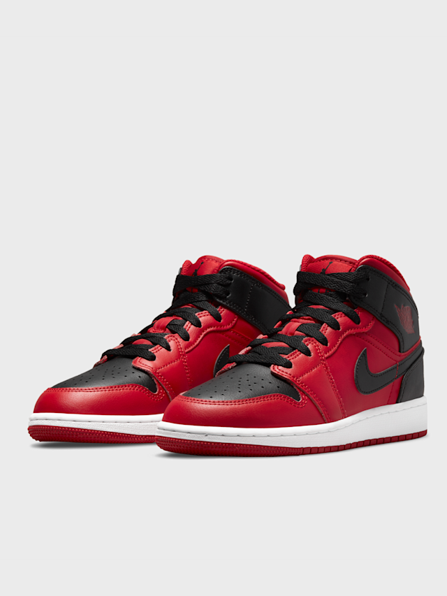 Jordan, Air Jordan 1 Mid gym red/black/white, Red, Image 4 of 8
