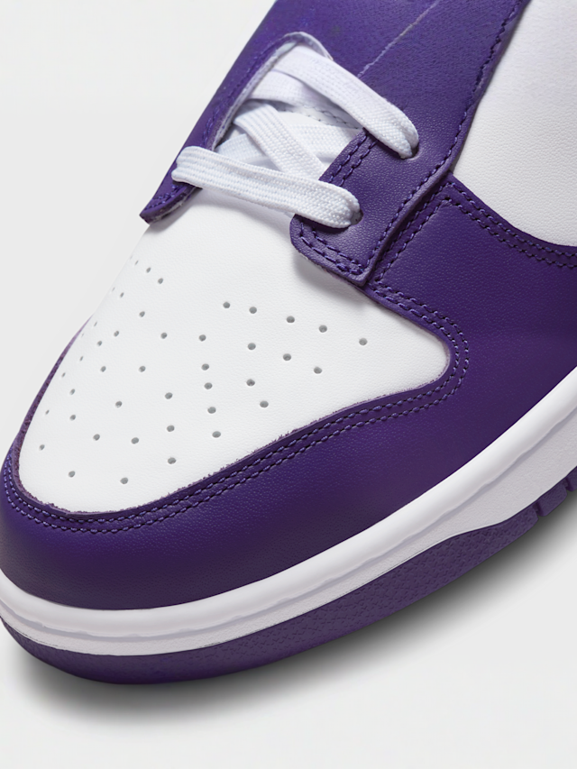 Nike, Dunk Low Retro white/court purple/team orange, white, Image 7 of 8