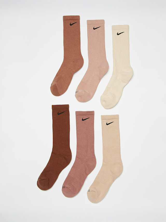 Nike, 6 PACK - Everyday Cushion Crew Training Socks, brown, Image 1 of 2