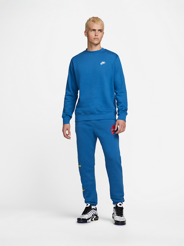 Nike, Sportswear Club Fleece Crew, blue, Image 4 of 5