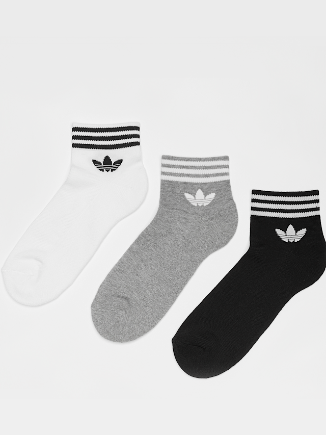 adidas Originals, adicolor Trefoil Ankle Sokken (3 Paar), multicolor, Afbeelding 1 van 2