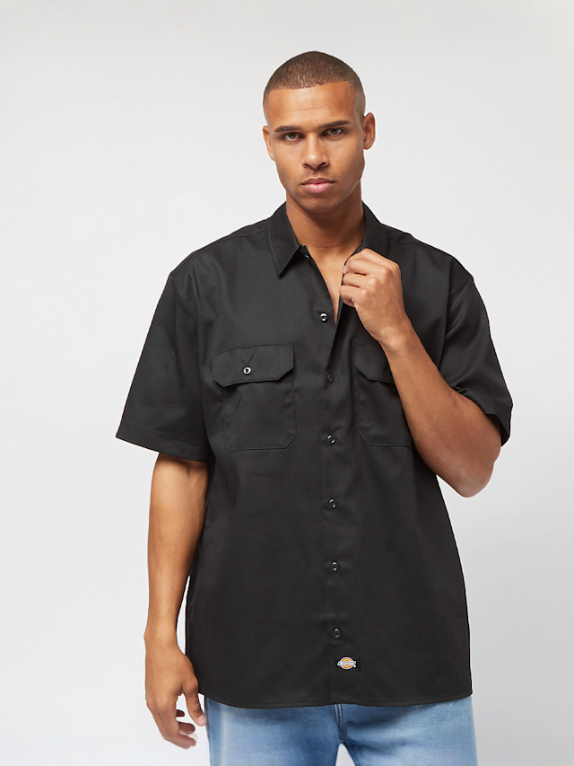 Dickies, Work Shirt Short Sleeve Rec, black, Image 1 of 5
