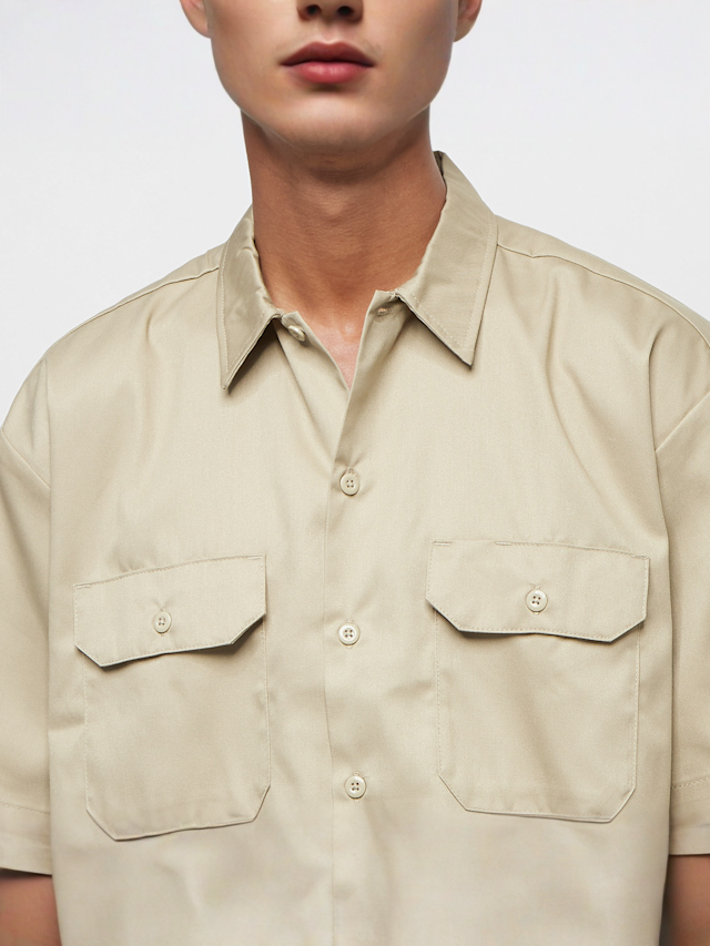 Dickies, Work Shirt Shortsleeve Rec, beige, Image 3 of 5