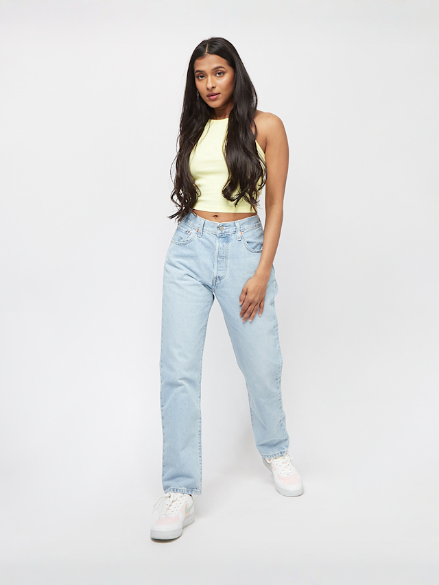 Urban Classics, Cropped Rib Top, geel, Afbeelding 3 van 3