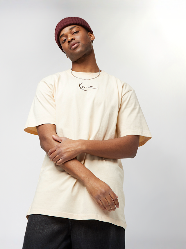 Karl Kani, Small Signature Essential Tee, beige, Afbeelding 1 van 4