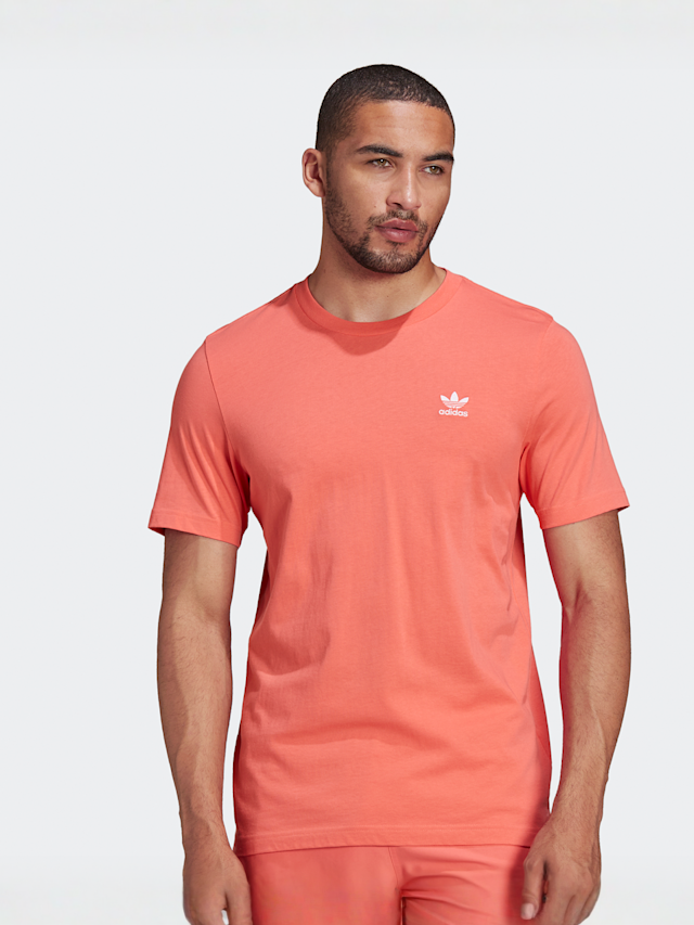 adidas Originals, ESSENTIAL TEE semi turbo, Red, Image 1 of 3