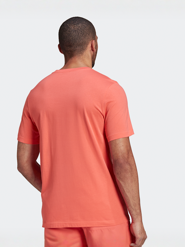 adidas Originals, ESSENTIAL TEE semi turbo, Red, Image 2 of 3