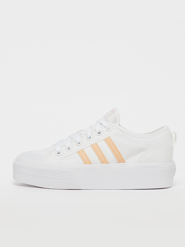 adidas Originals, Nizza Platform Mid Recycled Sneaker, wit, Afbeelding 1 van 5