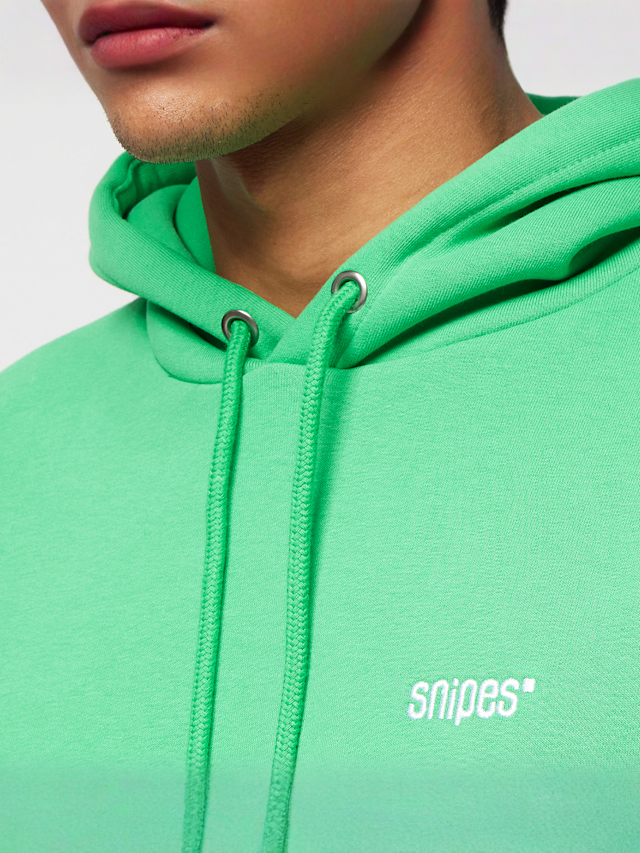 SNIPES, Small Logo Essential Hoodie, green, Image 3 of 4