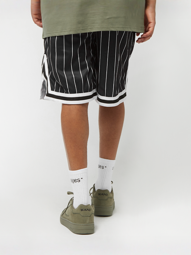 Karl Kani, Small Signature Pinstripe Mesh Shorts, czarny, Obraz 2 z 4