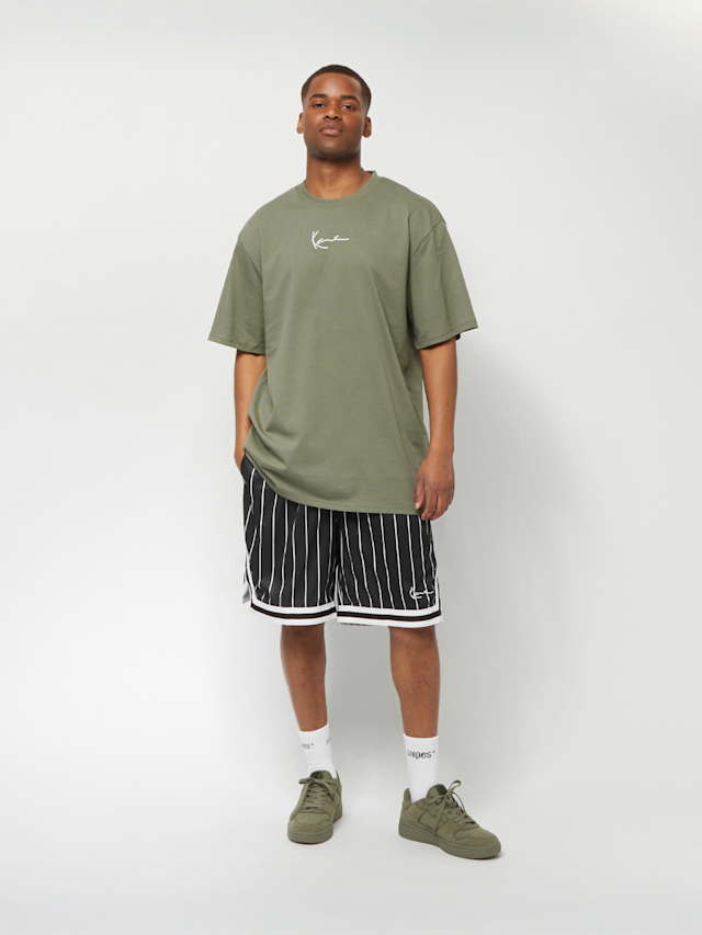 Karl Kani, Small Signature Pinstripe Mesh Shorts, czarny, Obraz 4 z 4