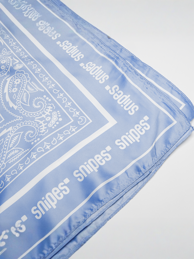 SNIPES, Paisley Satin Scarf, blue, Image 3 of 4