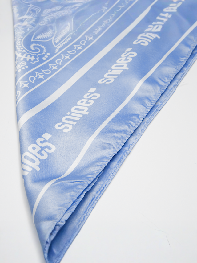 SNIPES, Paisley Satin Scarf, blue, Image 4 of 4