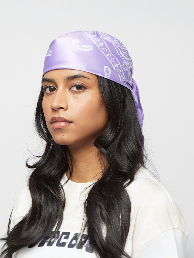 SNIPES, Paisley Satin Scarf, purple, Image 1 of 4