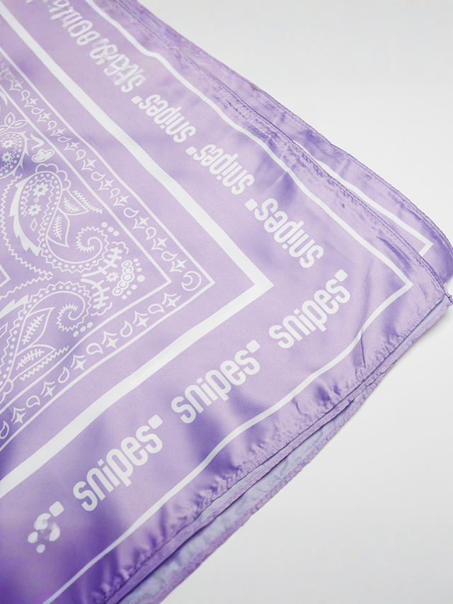 SNIPES, Paisley Satin Scarf, purple, Image 3 of 4