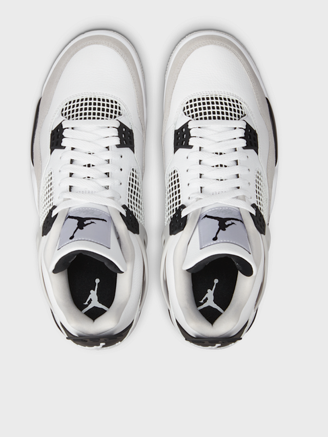 Jordan, Air Jordan 4 Retro white/black/neutral grey, Red, Image 6 of 8