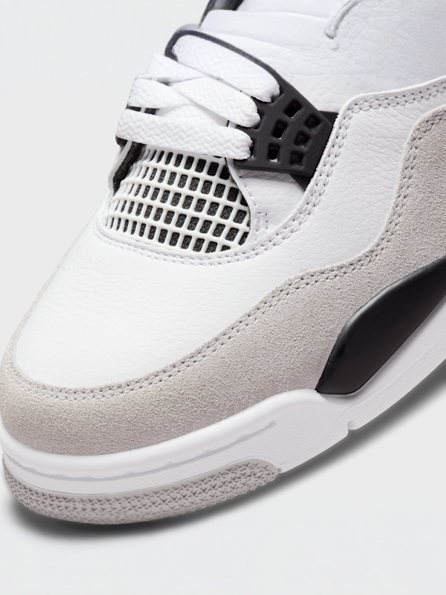 Jordan, Air Jordan 4 Retro white/black/neutral grey, Red, Image 7 of 8