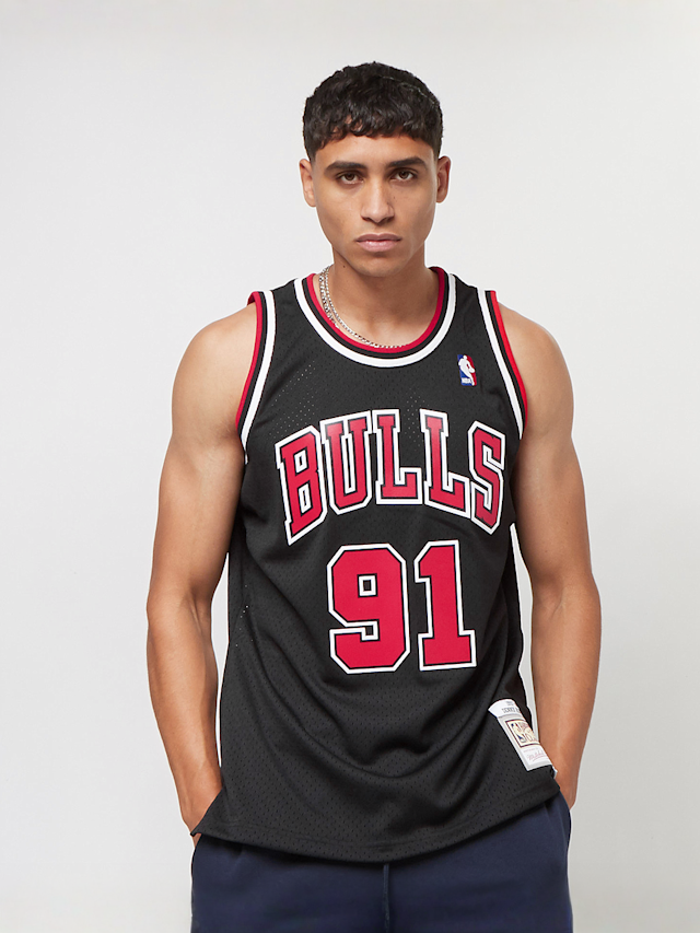 Mitchell & Ness, NBA Swingman Alternate Jersey Chicago Bulls 1997-98 Dennis Rodman, zwart, Afbeelding 1 van 6