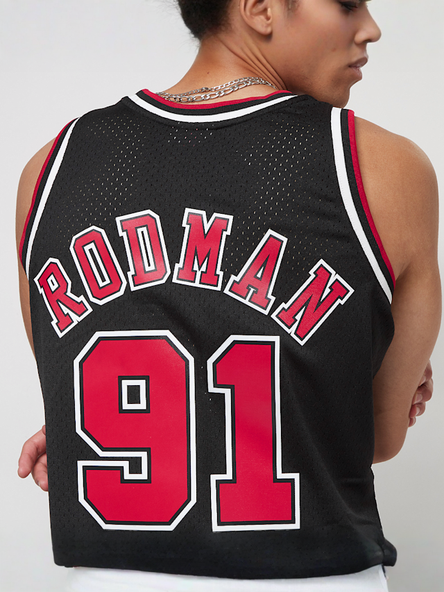 Mitchell & Ness, NBA Swingman Alternate Jersey Chicago Bulls 1997-98 Dennis Rodman, zwart, Afbeelding 5 van 6