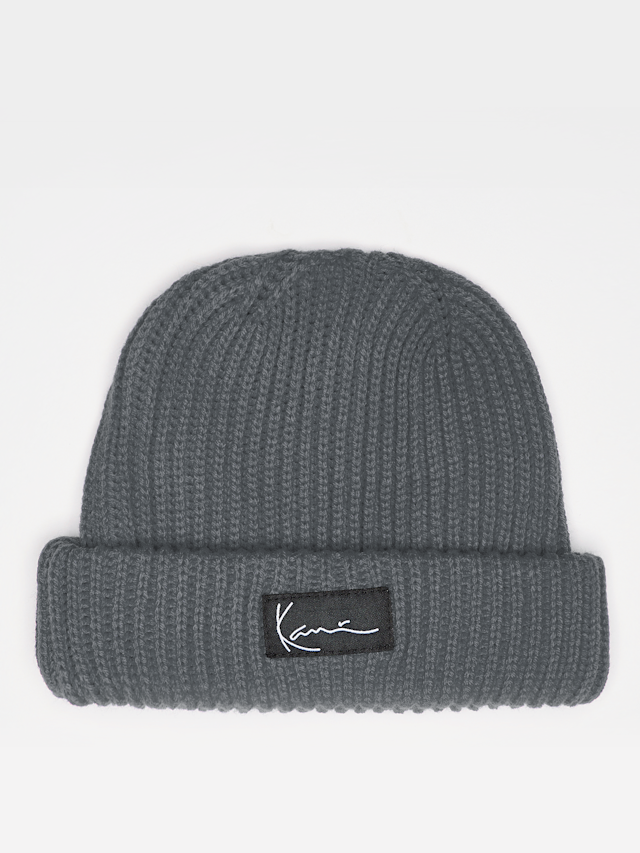 Karl Kani, Signature Fisherman Beanie, grijs, Afbeelding 1 van 3