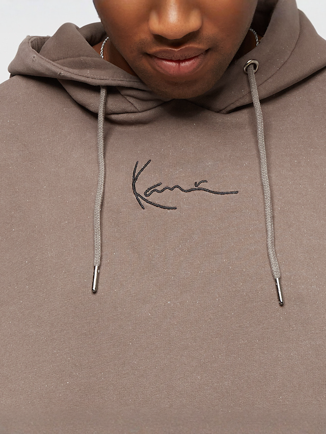 Karl Kani, Small Signature Destroyed Hoodie, grijs, Afbeelding 3 van 5