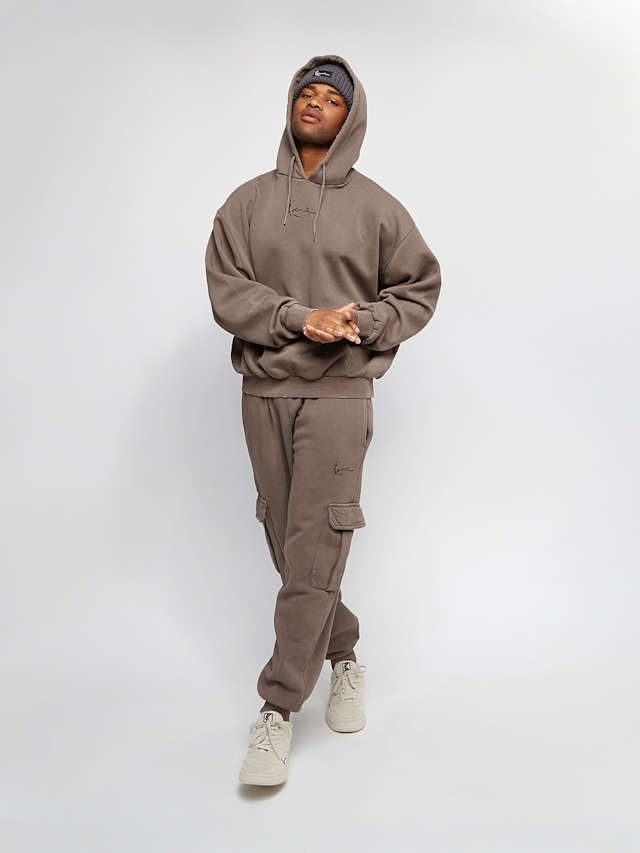 Karl Kani, Small Signature Destroyed Hoodie, grijs, Afbeelding 4 van 5