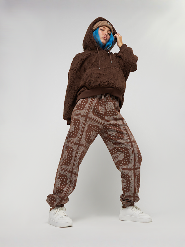 Karl Kani, Small Signature Teddy OS Hoodie, brązowy, Obraz 4 z 4