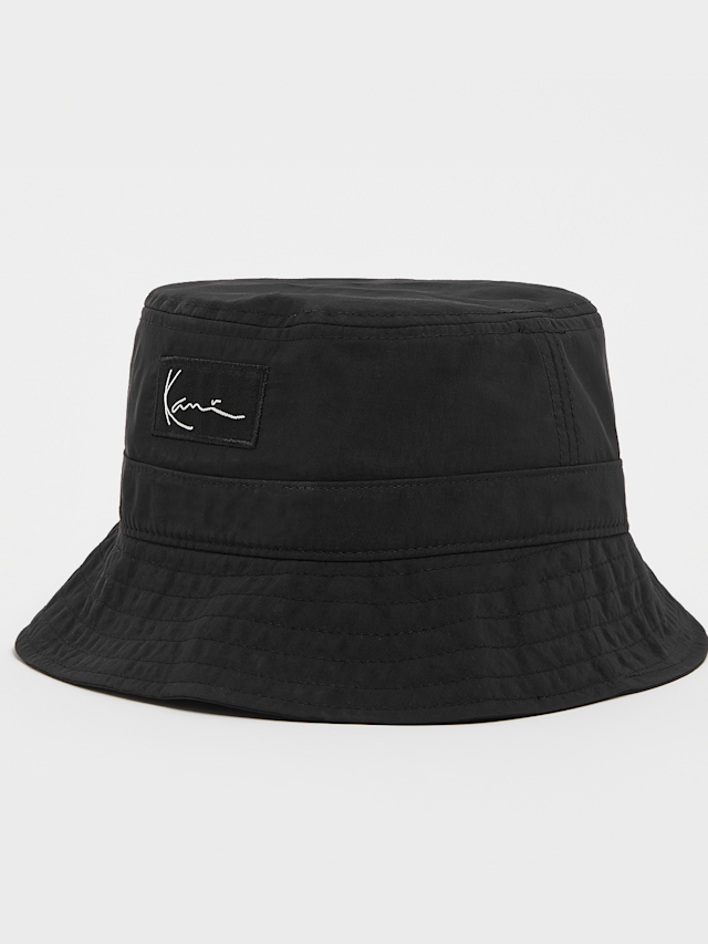 Karl Kani, Signature Nylon Bucket Hat, zwart, Afbeelding 1 van 3