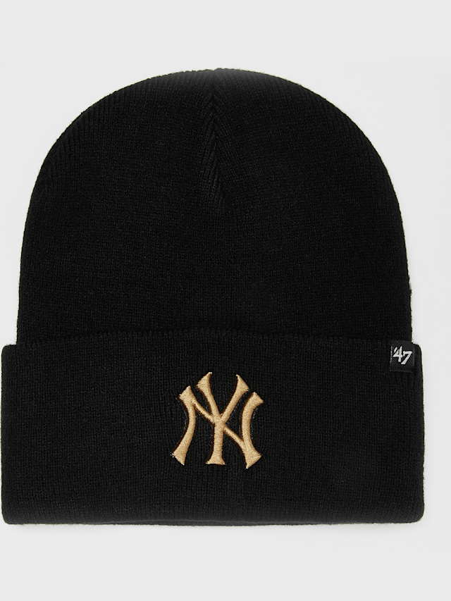 '47, MLB New York Yankees Haymaker '47 Cuff Knit, zwart, Afbeelding 1 van 2