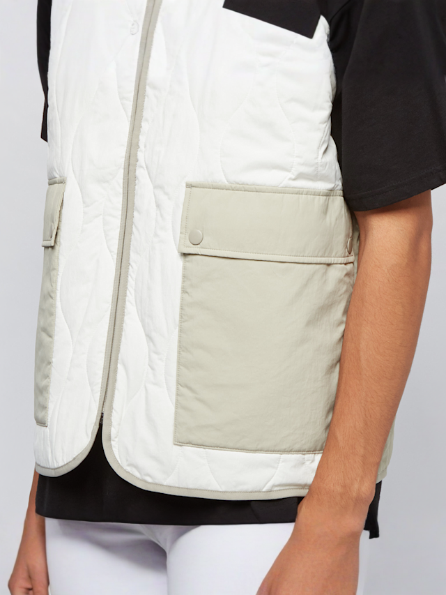 PUMA, Downtown Padded Gilet, beige, Afbeelding 4 van 5