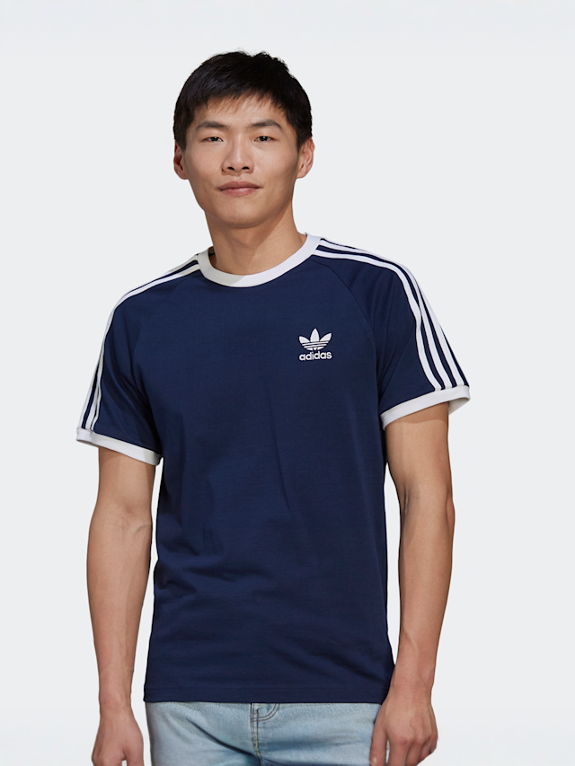 adidas Originals, adicolor 3-Streifen T-Shirt, blue, Image 1 of 5