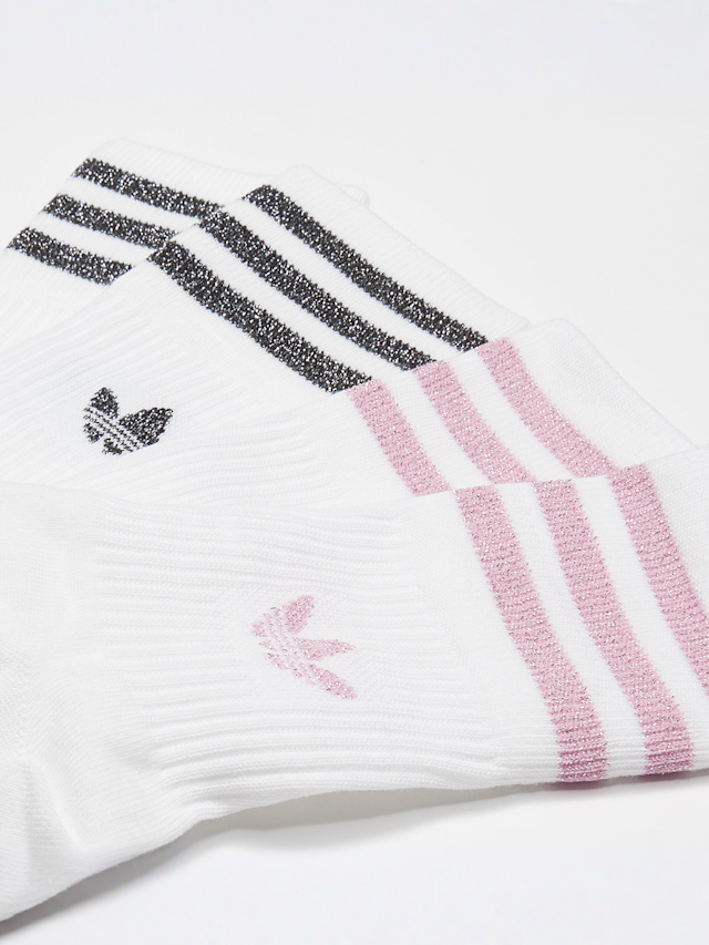 adidas Originals, 2 PACK - Glitter Crew Socks, white, Image 2 of 2
