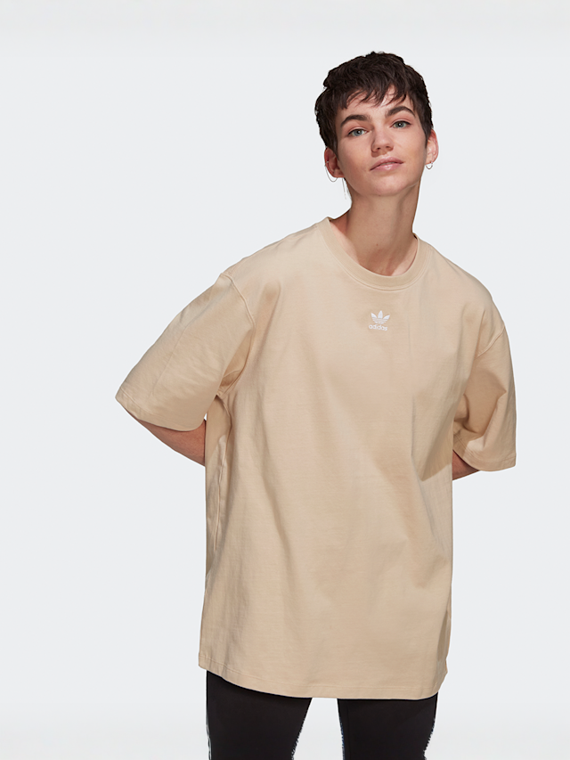 adidas Originals, Trefoil Essentials T-shirt, beige, Afbeelding 3 van 5