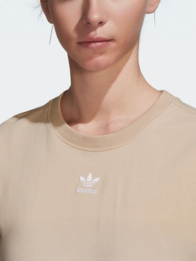 adidas Originals, Trefoil Essentials T-shirt, beige, Afbeelding 4 van 5