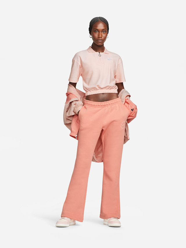 Nike, Sportswear Essential Fleece Flared Sweats, lichtroze, Afbeelding 6 van 6