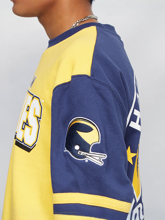 Mitchell & Ness, Ncaa All Over Crew 2.0  University Of Michigan, blauw, Afbeelding 4 van 7